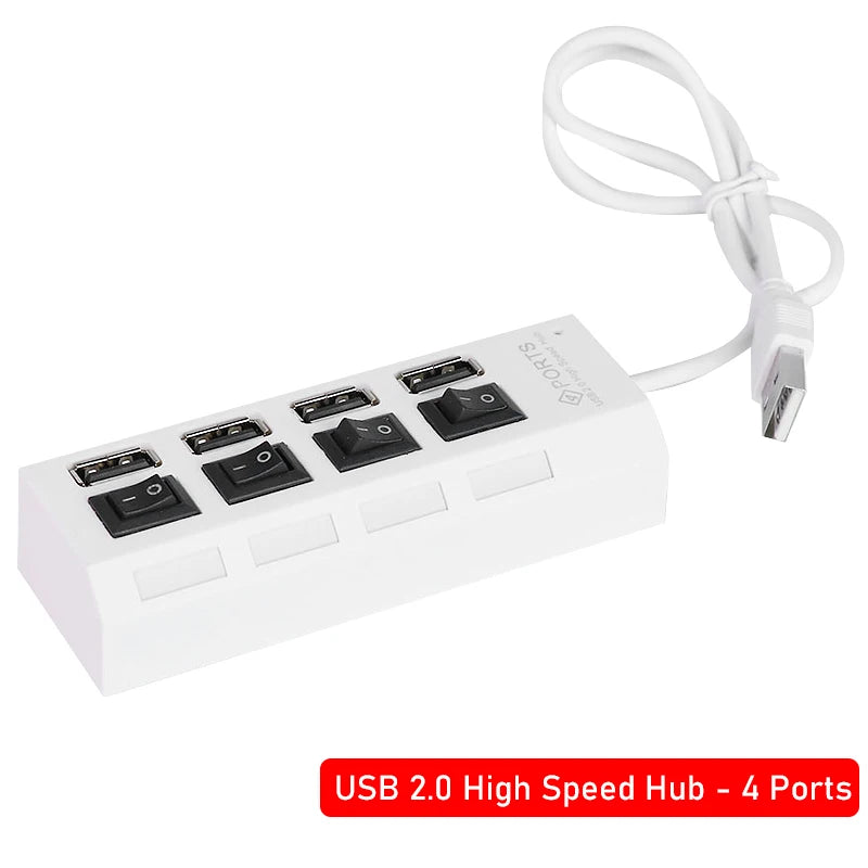 USB 2.0 Hub 4 or 7 Accessories