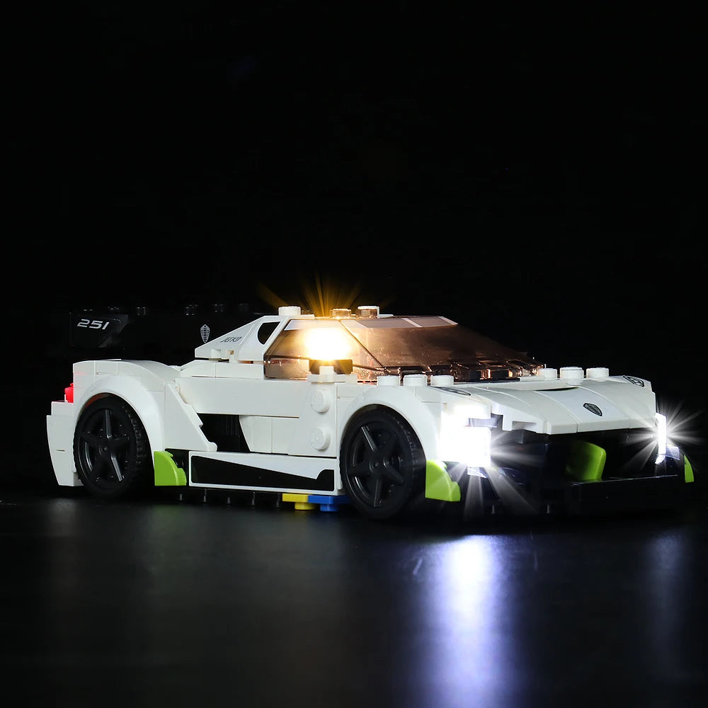 LED Light Kit for Koenigsegg Jesko 76900 - Speed Champions