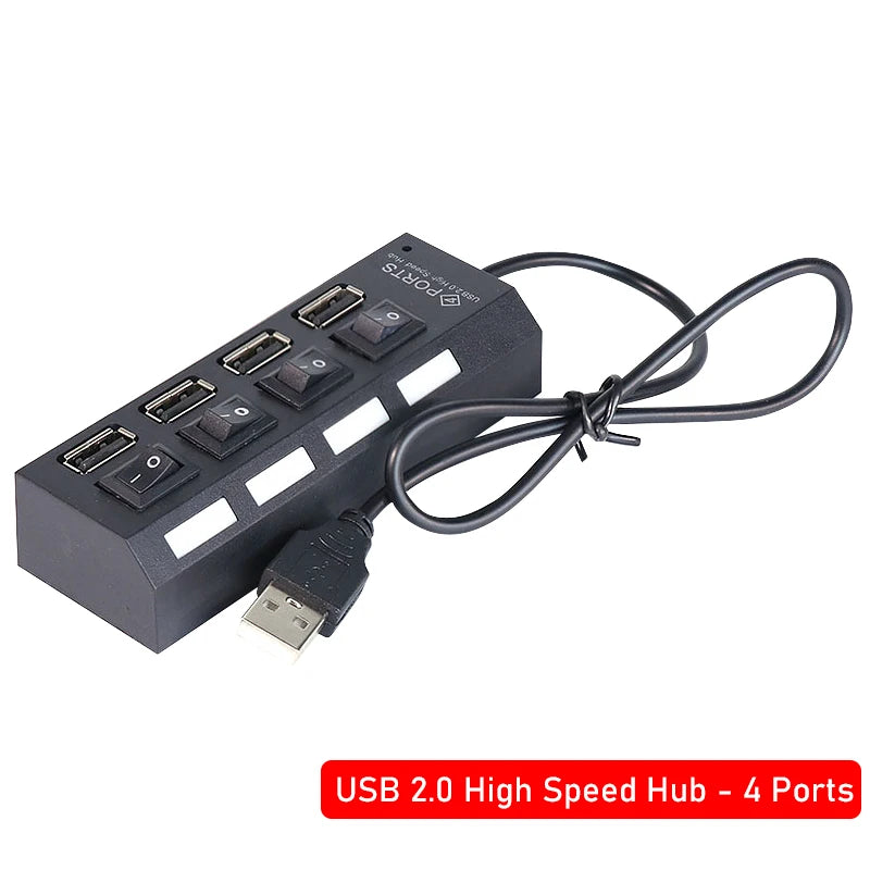 USB 2.0 Hub 4 or 7 Accessories