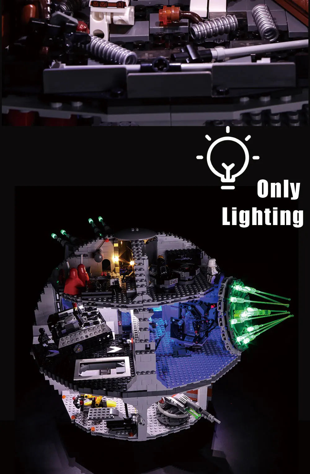 LED Light Kit for Death star 75159 - Star Wars