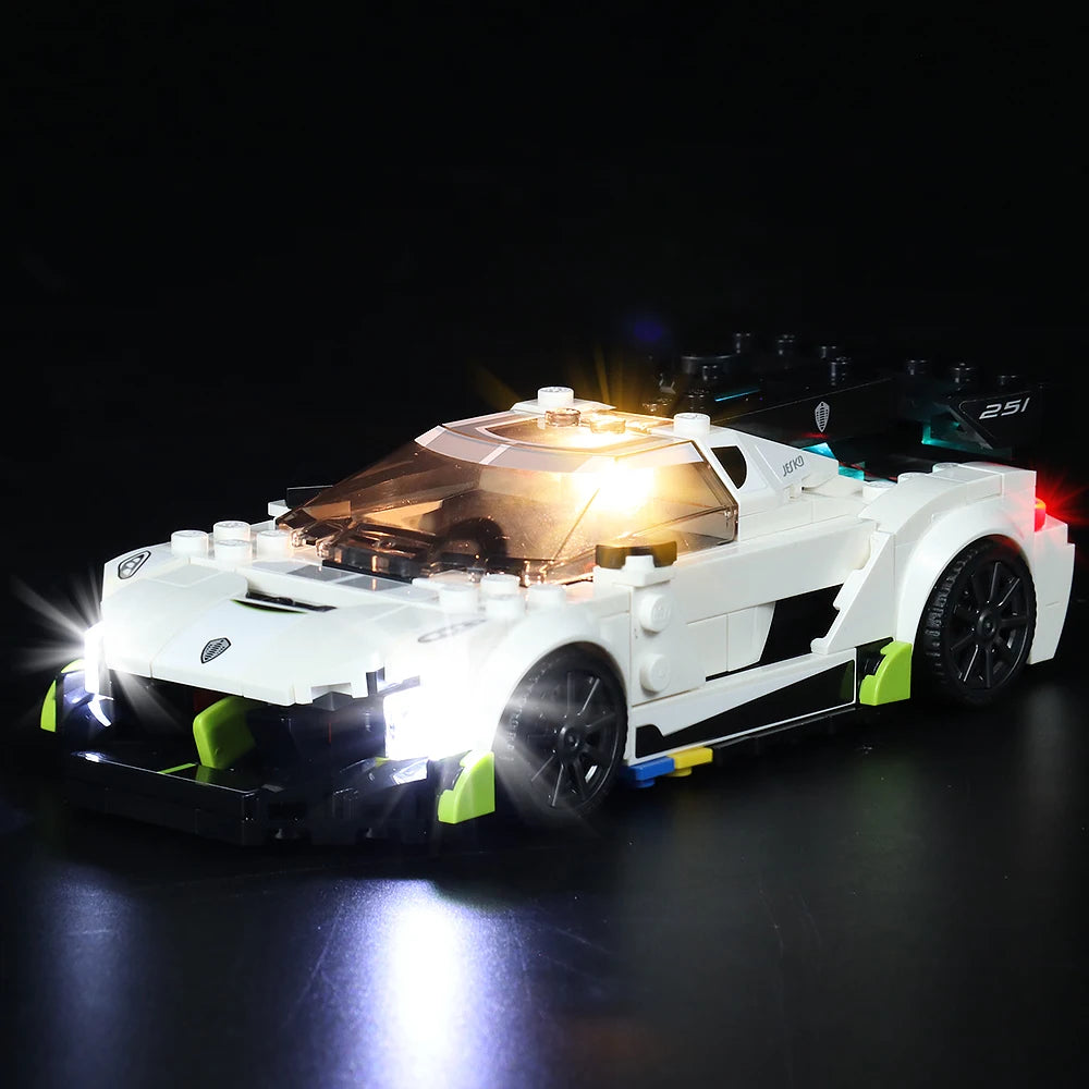 LED Light Kit for Koenigsegg Jesko 76900 - Speed Champions