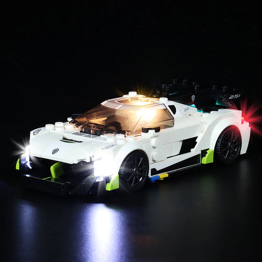 LED Light Kit for Koenigsegg Jesko 76900 - Speed Champions