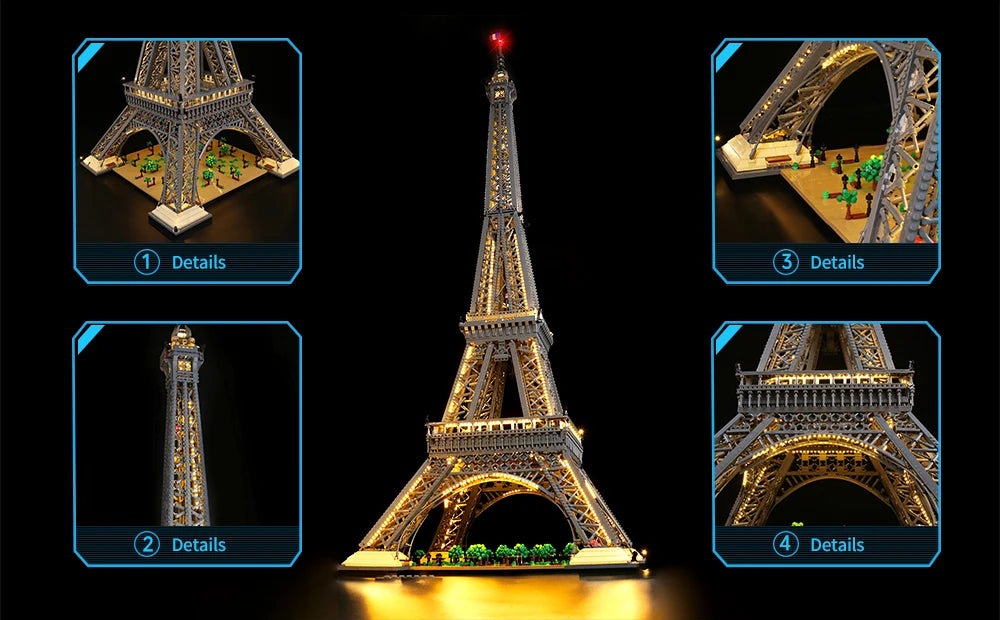 LED Light For Eiffel Tower 10307 - Icons