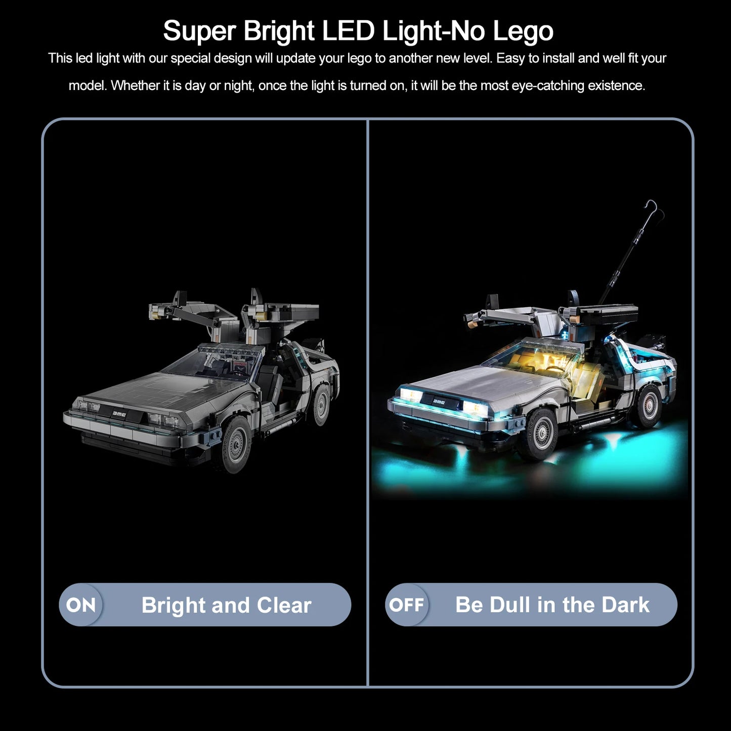 LED Light Kit for Back to the Future Time Machine 10300 - icons