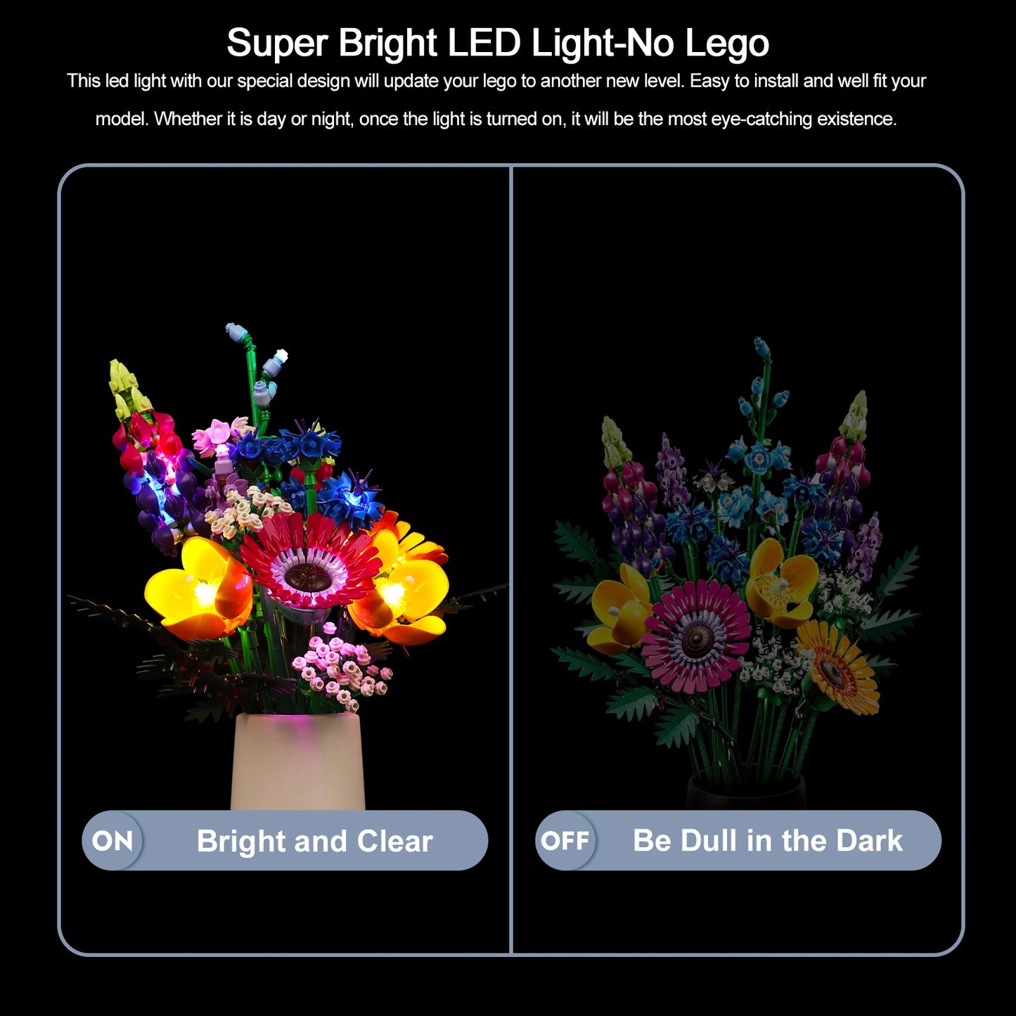 LED Light Kit for Wildflower Bouquet 10313 Botanic