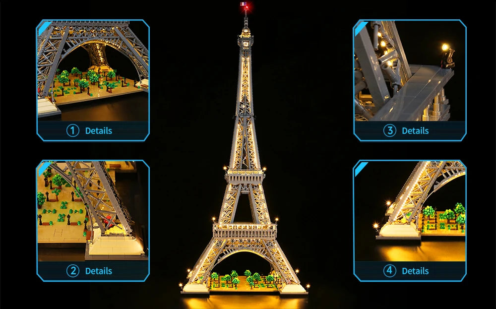 LED Light For Eiffel Tower 10307 - Icons