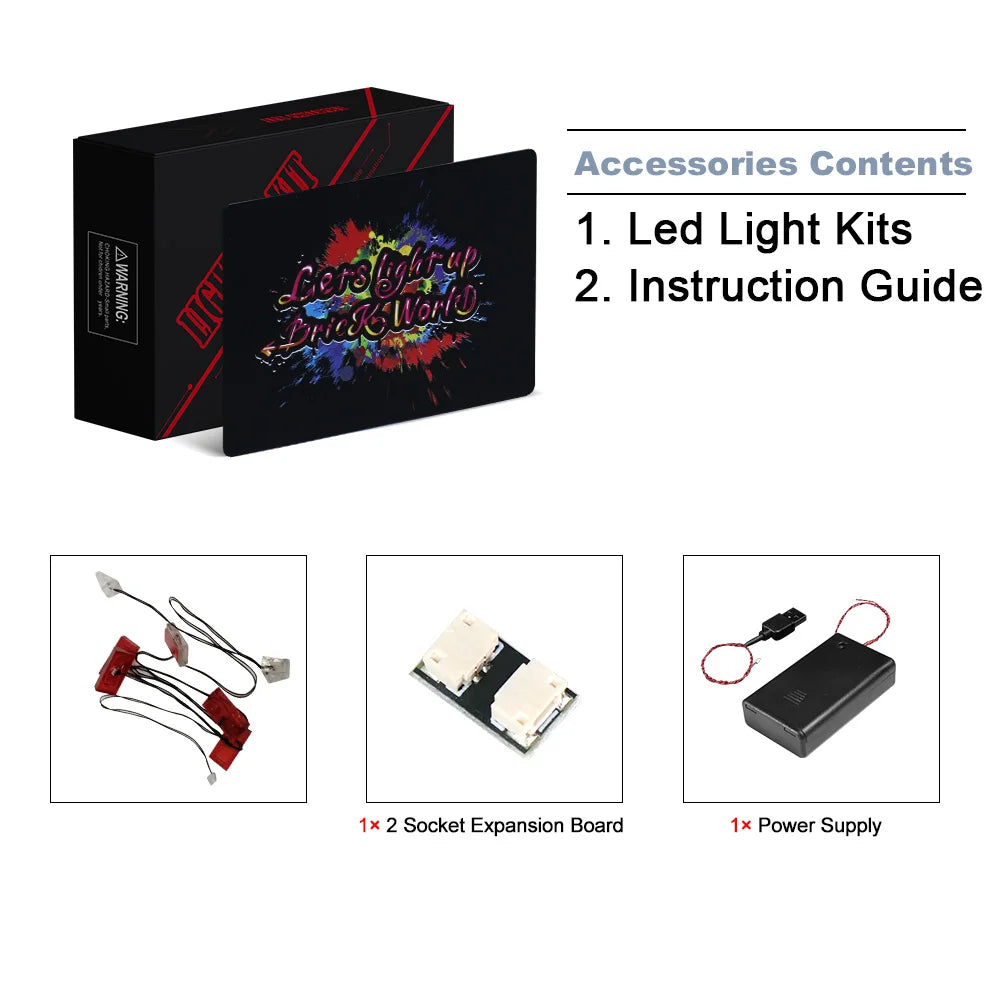 LED Light Kit for Porsche 963 76914 - Speed Champions