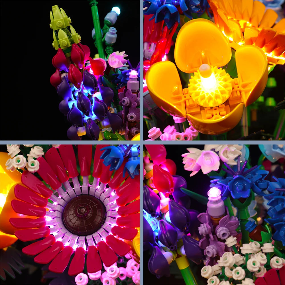 LED Light Kit for Wildflower Bouquet 10313 Botanic